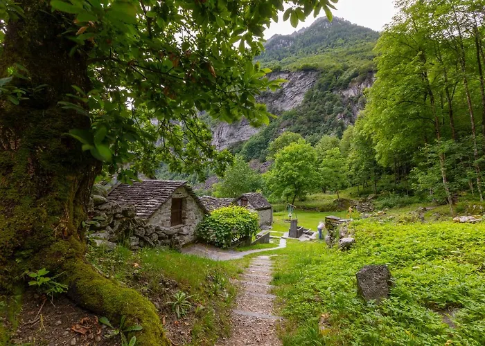 Garden On The 2 - Happy Apartment Gambarogno